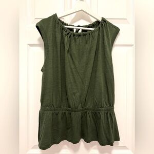 Banana Republic Olive Green Malibu Sleeveless Tee